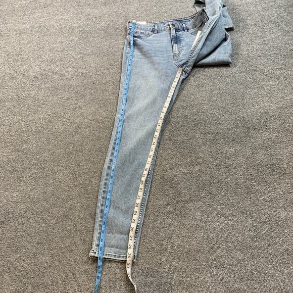 H&M Jeans Womens M Medium Light Wash Denim Skinny Ultra High Rise Ankle Stretch - Picture 6 of 11